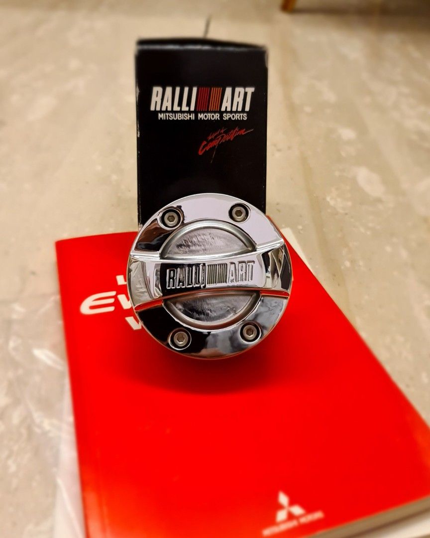Ralliart Fuel Filler Cap Cover Evo 9, Car Accessories, Exterior