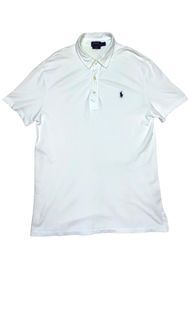 Ralph Lauren Polo Shirt White size: large width: 21 length: 30 color rate: 9.7/10 excellent condition  no issue