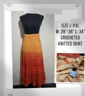 Rare Crocheted sunset skirt