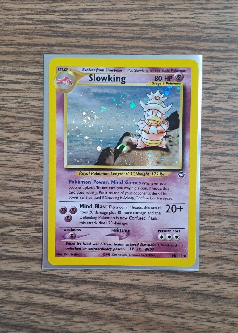 Slowking Neo Genesis Holo Vintage Pokemon Pokmon Card, Hobbies & Toys,  Toys & Games on Carousell