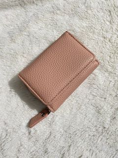 Small Pink Synthetic Leather Wallet