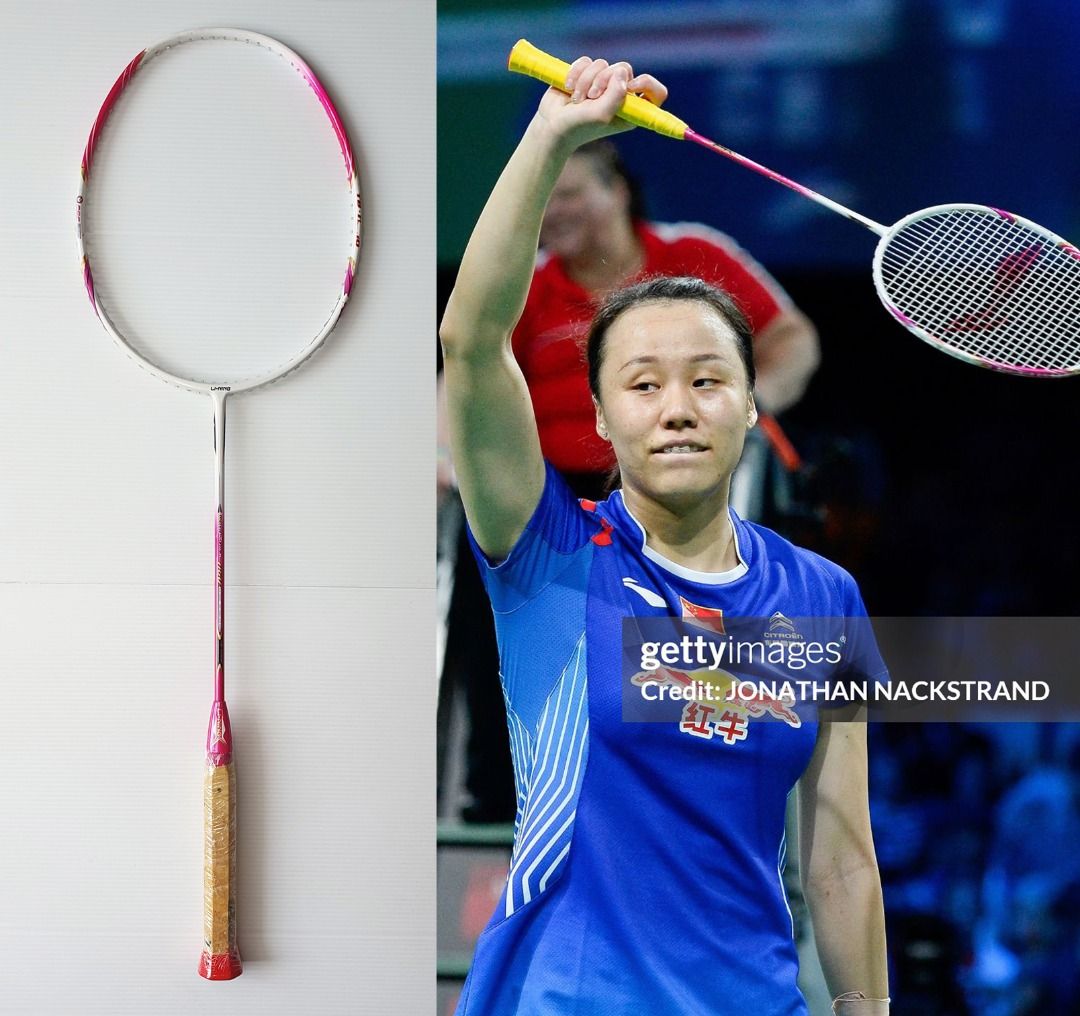 SPECIAL!!! CP (CHINA PLAYER) VERSION LI-NING AYPF008 WINDSTORM N60 ISSUED  TO ZHAO YUNLEI Pink White Racket 3U S1