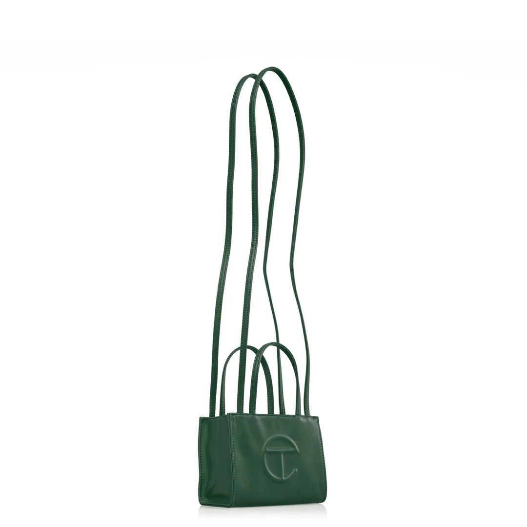 Dark green telfar bag top