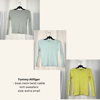 Tommy Hilfiger | boat neck twist cable knit sweater