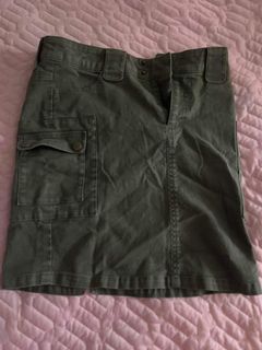 Tommy Hilfiger Army Green Cargo Skirt