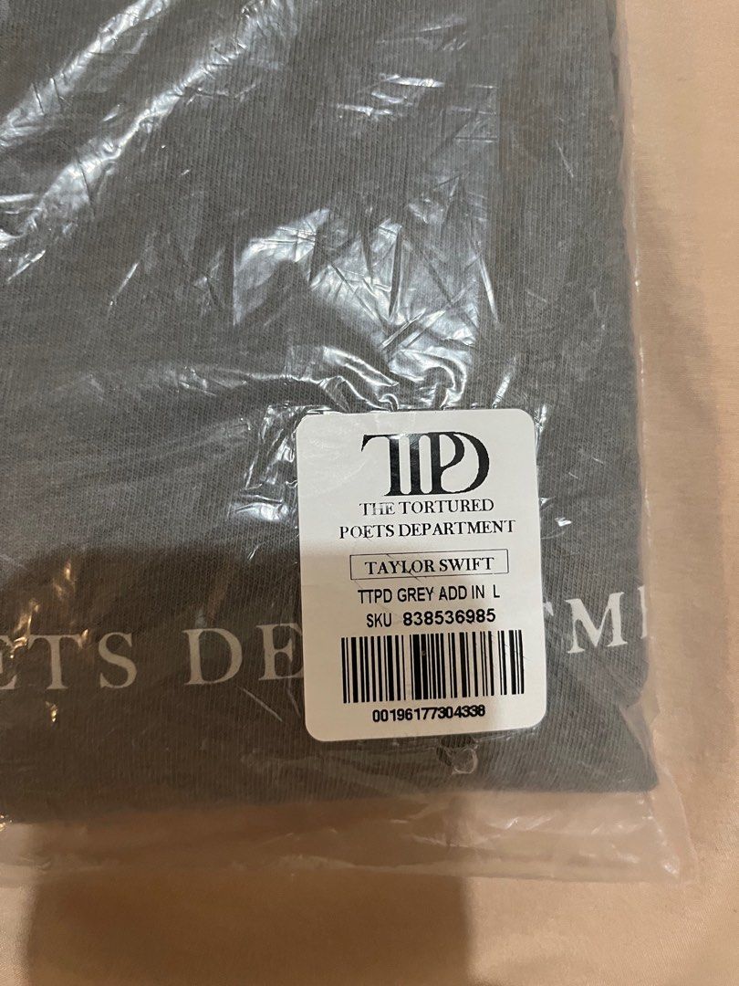 TTPD Gray Photo Long sleeve Size L (Category: Longsleeves) located in Quezon City. Submitted by merch2go (Listing ID 1308279487, Image 2). Description: - brand new, never worn & sealed in original packaging - will be onhand by June 25.