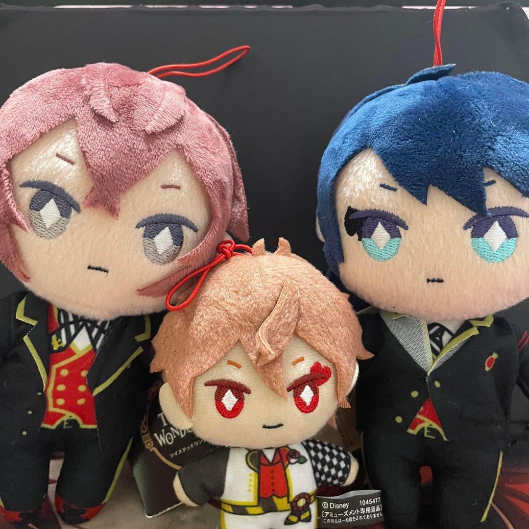 twisted wonderland plushies (Category: Plushies & Soft Toys) located in Cebu City. Submitted by huhuchoccy (Listing ID 1310680208, Image 1). Description: 🐲 small - 150 🐲 big - 200 🐲 tomonui - 250.