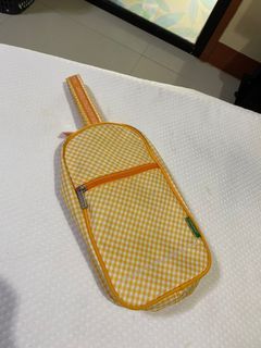 UCB Yellow Gingham Pouch