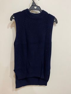 Uniqlo Knitted Navy Blue top