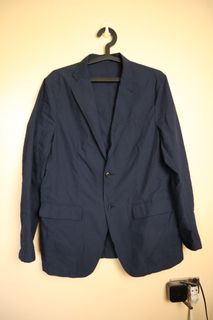 Uniqlo Navy Blue Comfort Blazer Jacket (Lightweight)