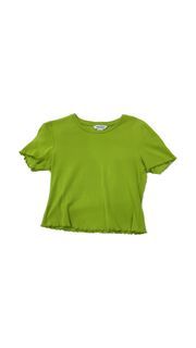 URBAN REVIVO Green Cropped Top