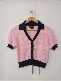 Urban Revivo women pink soft knit Blouse