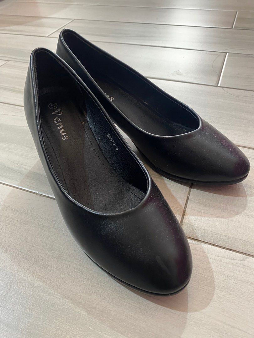 Venus Black School Shoes With Heels Size 41 Women s Fashion Footwear Heels on Carousell