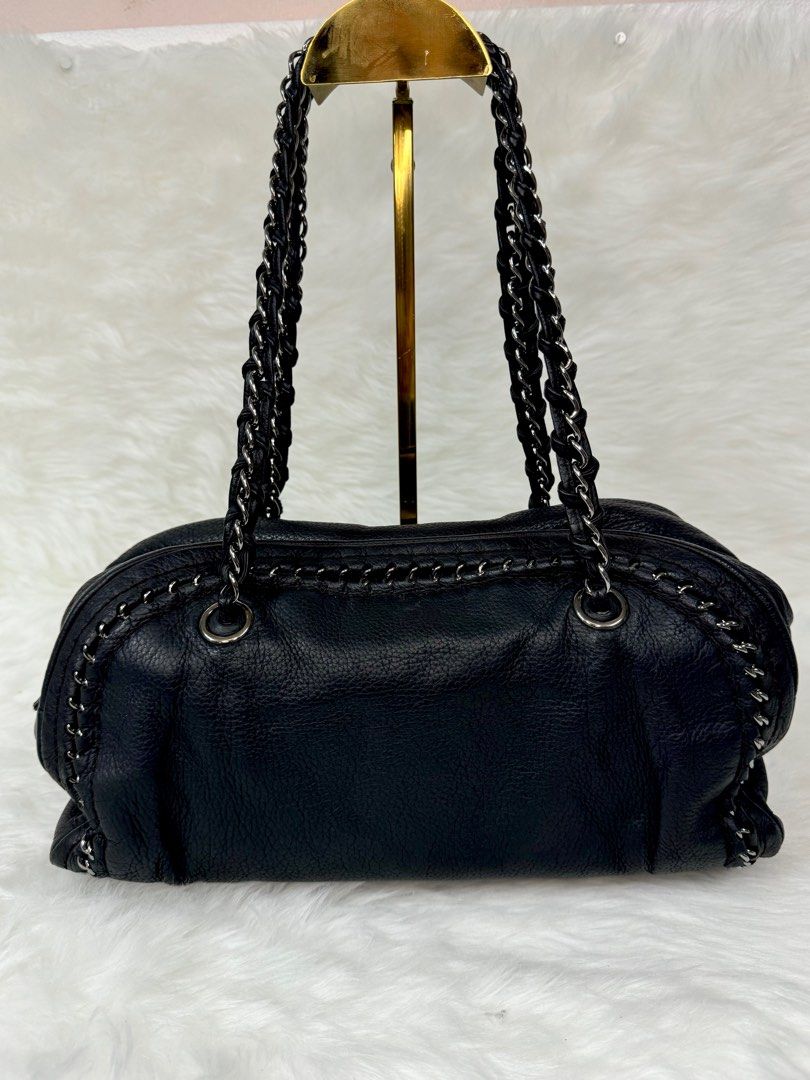 Vintage Chanel Bowler Bag (Category: Luxury Bags & Wallets) located in San Juan City. Submitted by seeclosetfinds (Listing ID 1310730502, Image 3). Description: Vintage Chanel bowler bag bought year 2008 Still very good condition .