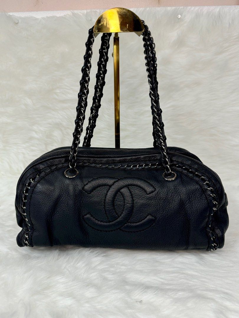 Vintage Chanel Bowler Bag (Category: Luxury Bags & Wallets) located in San Juan City. Submitted by seeclosetfinds (Listing ID 1310730502, Image 2). Description: Vintage Chanel bowler bag bought year 2008 Still very good condition .