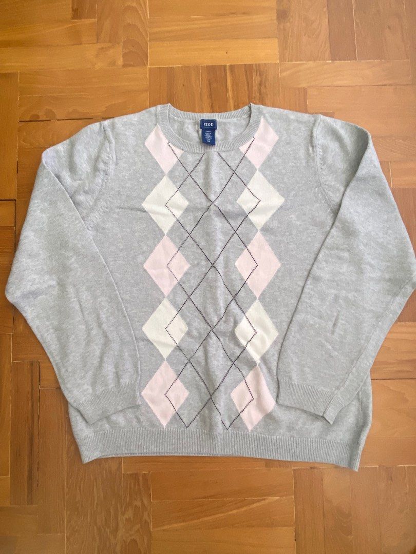 Izod argyle sweater new arrivals