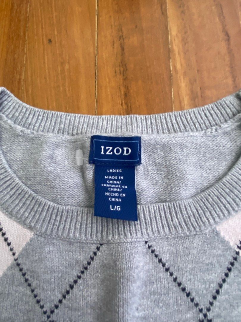 vintage izod argyle sweater