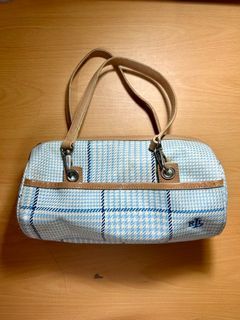 Vintage Ralph Lauren Houndstooth Mini Barrel Bag