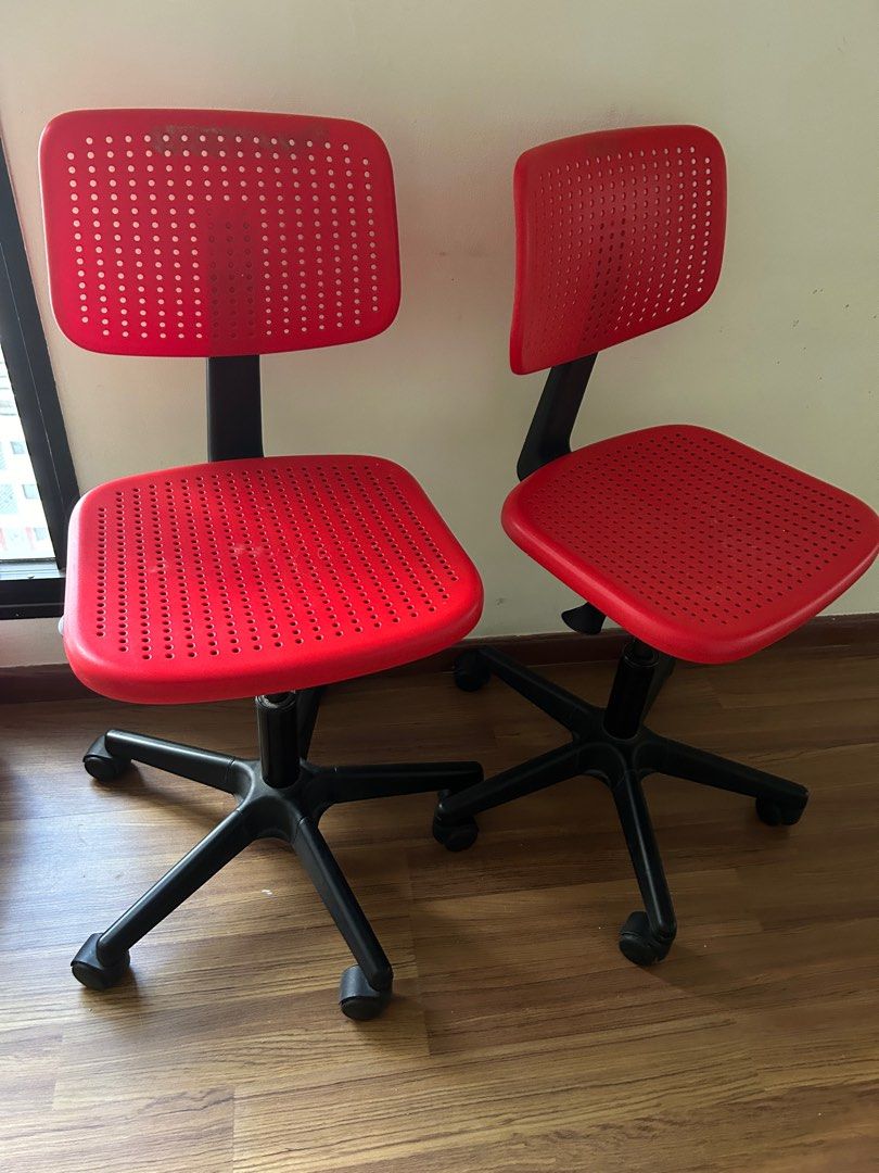 Well used kids study chairs
