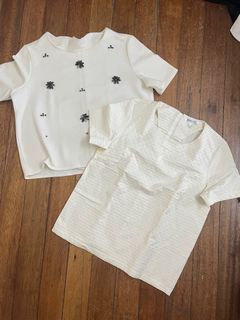 White boxy top bundle