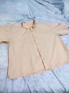 Womens semi button up Polo blouse