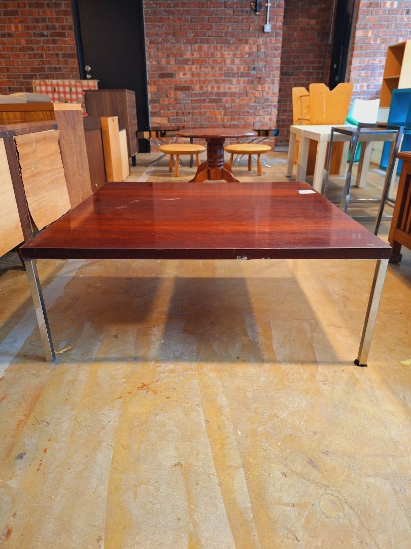 Wooden Brown Coffee Table | Meja Kopi Kayu Cokelat, Furniture & Home ...