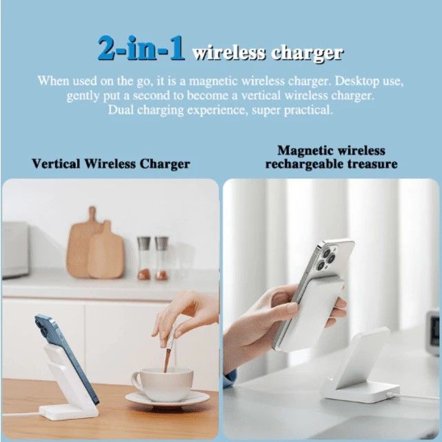Xiaomi Magnetic Wireless Power Bank P05ZM with MagSafe stand, Mobile ...