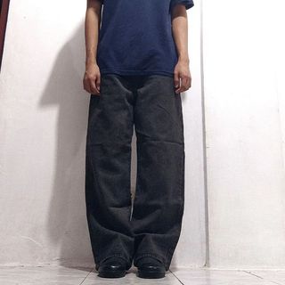 Y2k Gray Washed Baggy Jeans