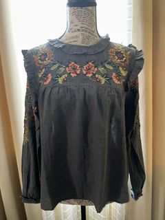 Zara Embroidery Top