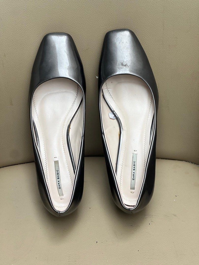 Zara high heels high heel golden bronze colour 95 new 100 real Size 41 Carousell