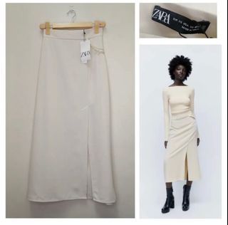 Zara Long Skirt with Chain and Slit
