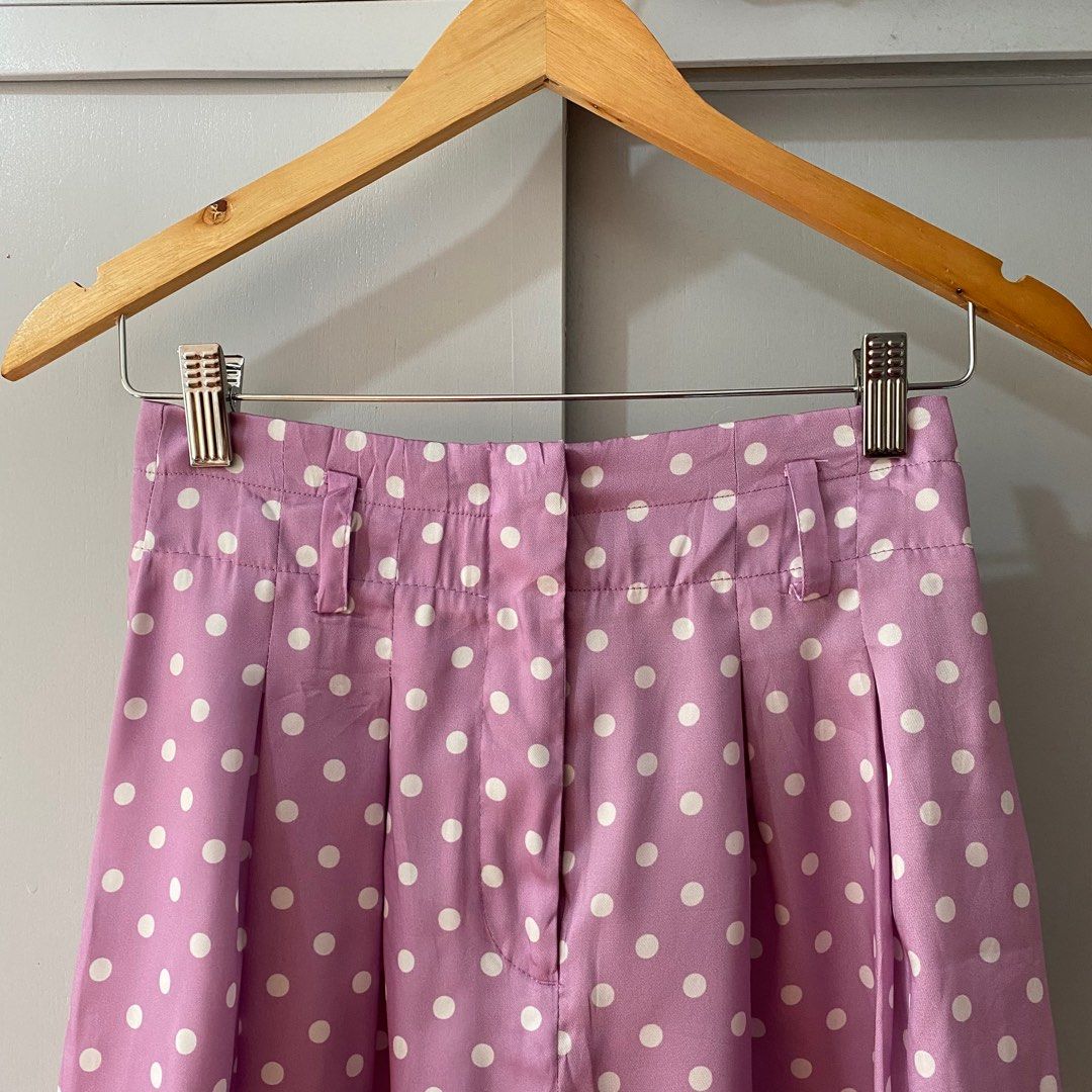 ZARA Pink Polka Dot Short XS on tag Women s Fashion Bottoms Shorts on Carousell