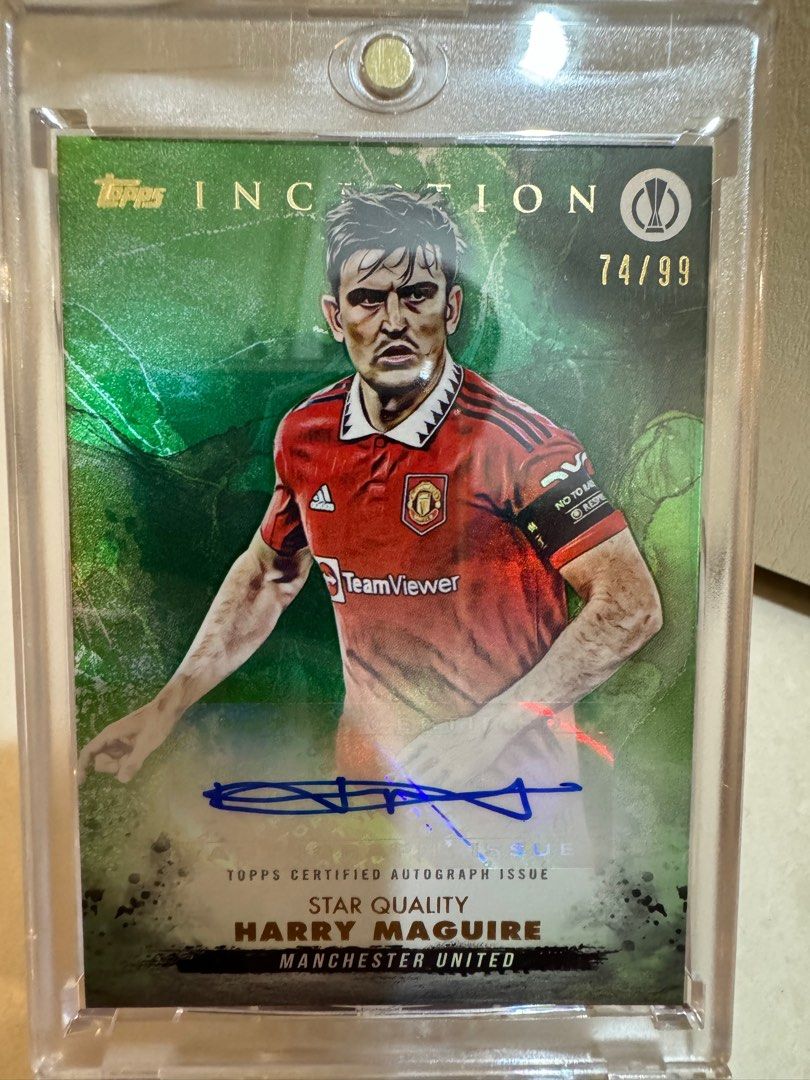 人気カラーの UCC Inception Topps 2022/23 UEFA AUTO Maguire Harry Europa その他