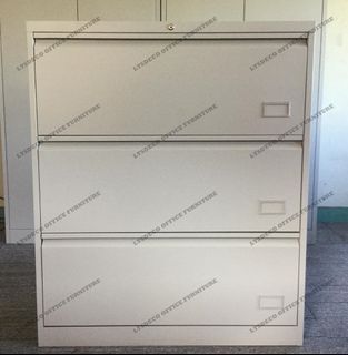 3 drawers steel lateral filing cabinet office furniture and partition