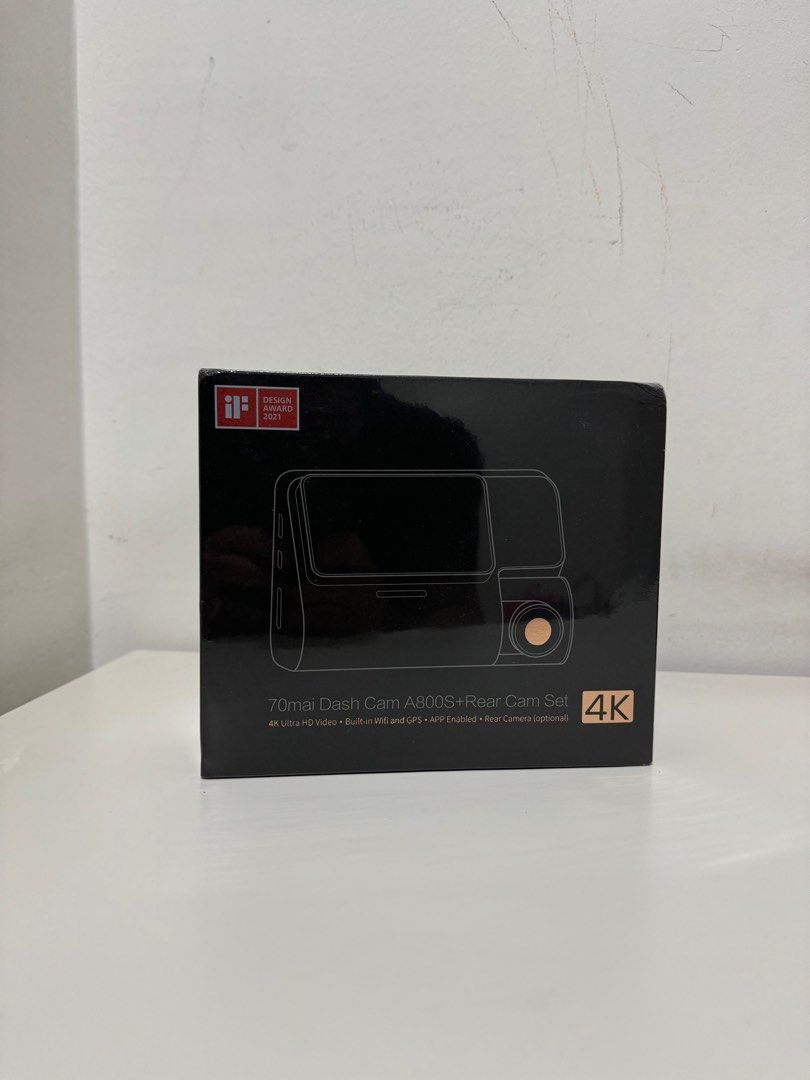 70mai Dash Cam A800s + Rear Cam Set 4K, Auto Accessories on Carousell
