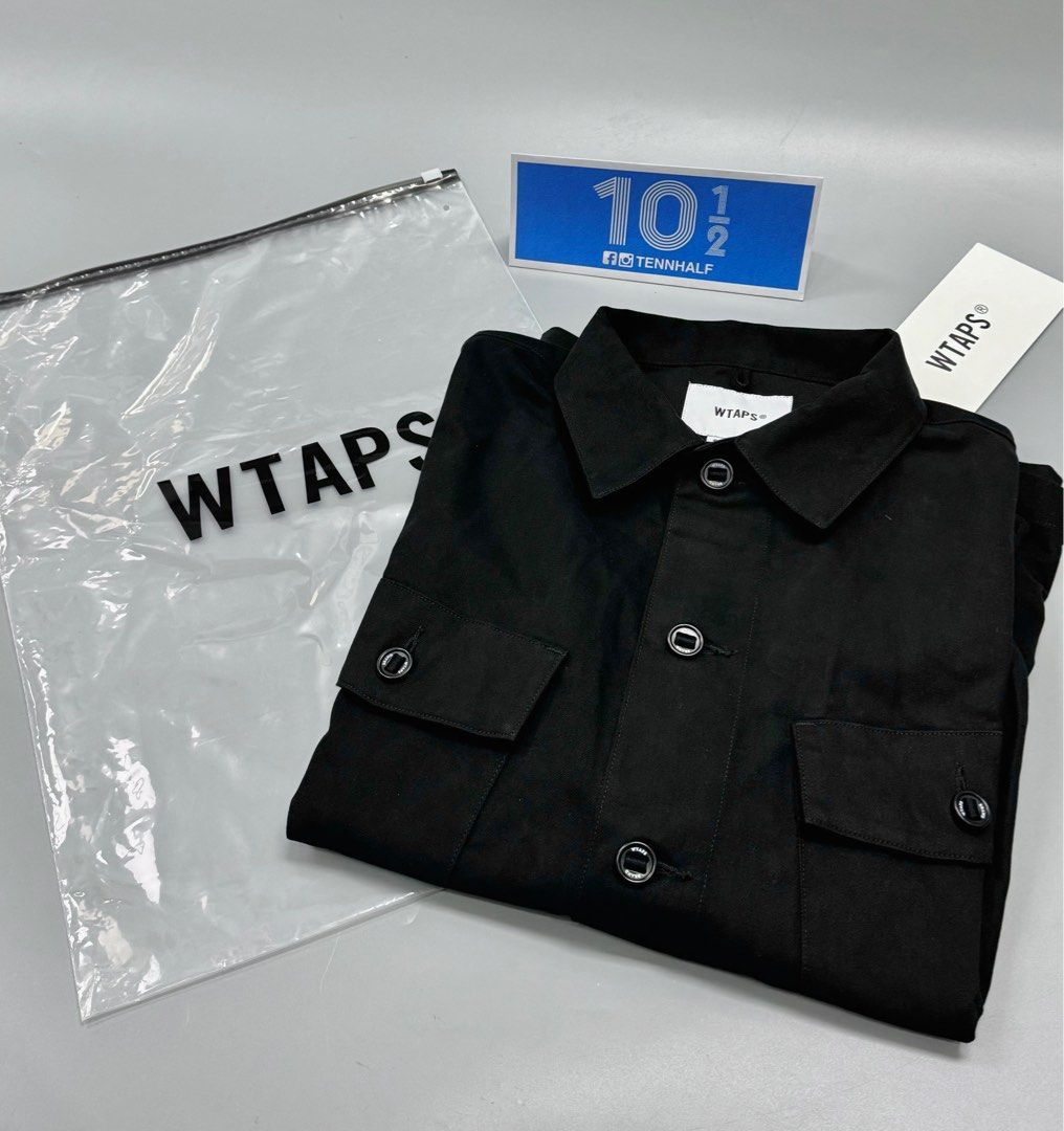 🆕現貨WTAPS 232BRDT-SHM01 CBW / LS / COTTON. TWILL 黑色Black