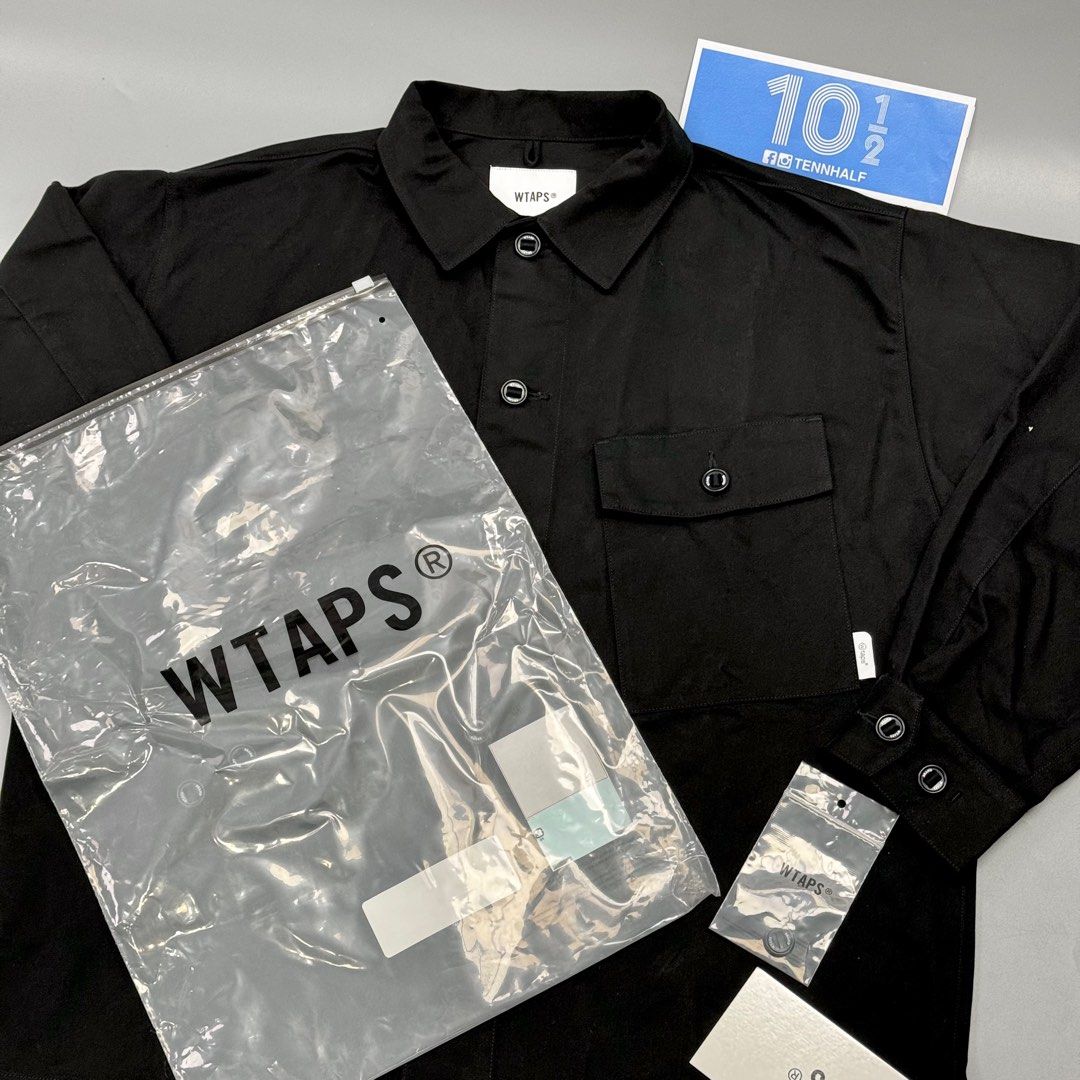 🆕現貨WTAPS 232BRDT-SHM01 CBW / LS / COTTON. TWILL 黑色Black
