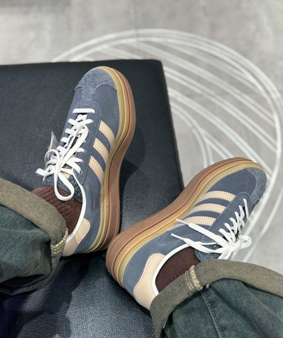 adidas gazelle silver green womens adidas Gazelle Bold Grey Magic Beige Gum