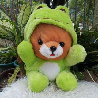AMUSE Mameshiba Three Brothers in Frog Costume Plush Toy