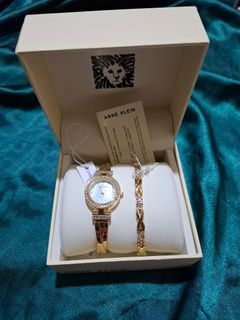 Anne Klein Watch and Bracelet Set