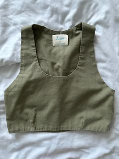 Araw The Line Melfi Top in Olive