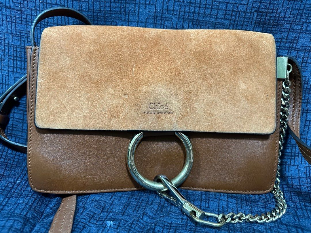 Authentic Chloe Faye Ring Flap (Category: Luxury Bags & Wallets) located in Pasig City. Submitted by pearlovesjohann (Listing ID 1310907676, Image 2). Description: Intact hologram No flaws Signs of use sa suede flap.