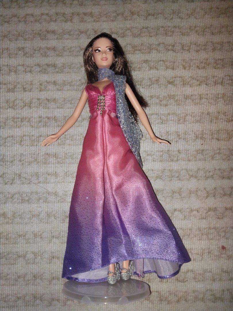 Barbie Fashion Fever Purple Dress 2007) Barbie Fashion Fever