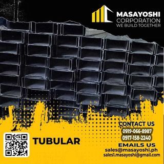 B.I. (Black Iron) Tubular 150mm x 50mm x 1.5mm thick 6 meter | Masayoshi Corporation | I Beam | Tubular | Base Plate