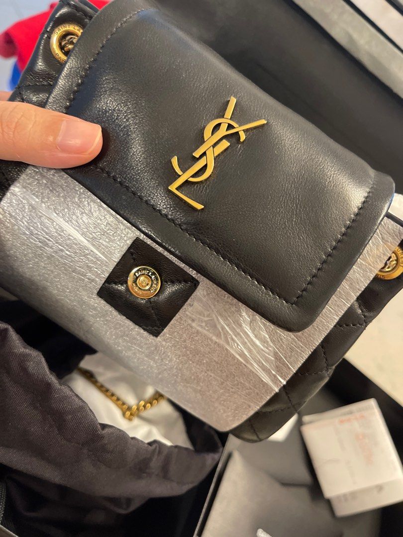 BLACK YSL MINI BAG NOLITA SLING BAG