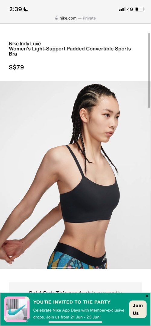 indy luxe bra nike