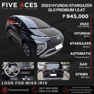 cebu 2023 Hyundai Stargazer Premium GLS automatic 5tkms Auto