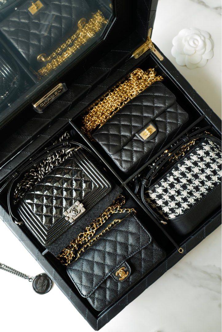 Chanel set 4 mini bags best sale