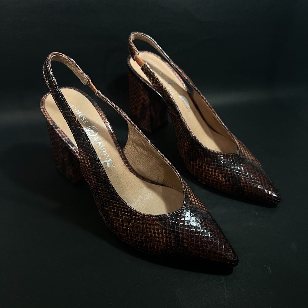 Chinese laundry snakeskin heels clearance