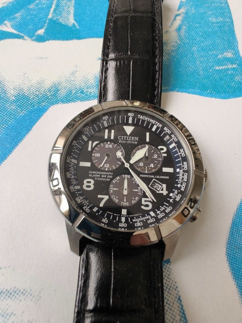 Citizen Eco drive perpetual calendar Men s Fashion Watches Accessories Watches on Carousell